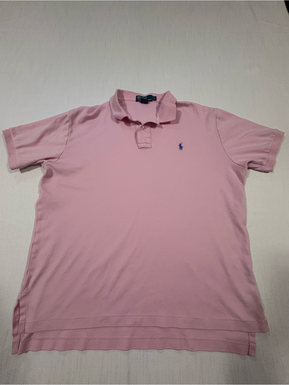 Polo Ralph Lauren Men’s Pink Classic Polo Shirt-Large